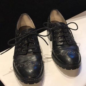 Black Michael Kors lace up shoes